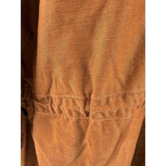 Levi's Women High Collar Button-up Front Karlie Utility Jacket Brown XL NWT - Picture 5 of 16